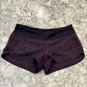 ✨ Lululemon Purple Speed Up Shorts - Size 8, NWOT, 2.5” Inseam
