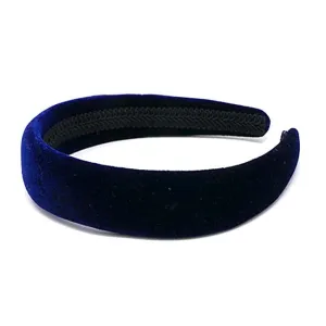 1" Midnight Blue Velvet Headband
