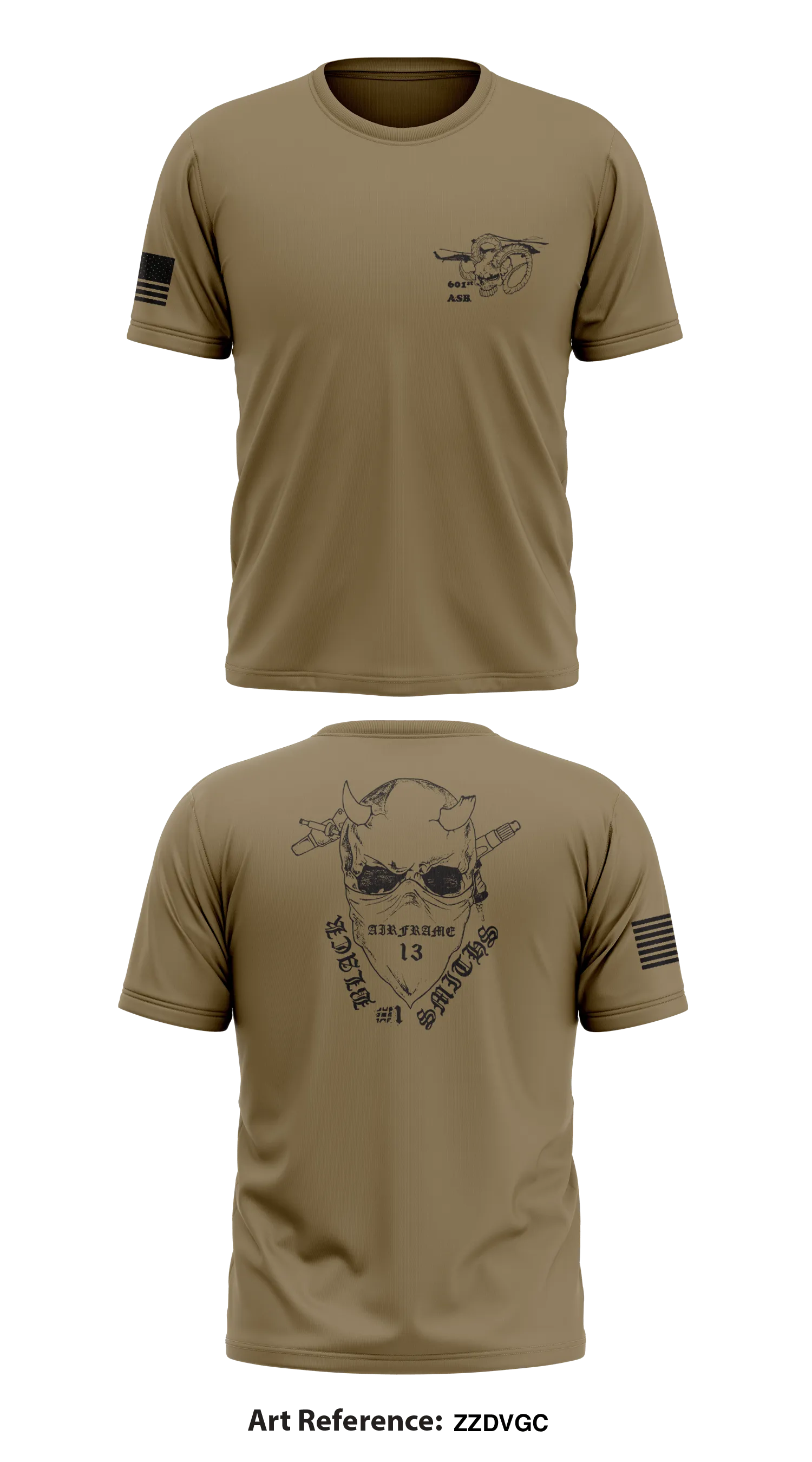601st ASB Bco Store 1 Core Men's SS Performance Tee - zzdVgc