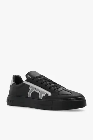 $795 SALVATORE FERRAGAMO - *BORG 5* Black Gancini Sneaker - 10 M US