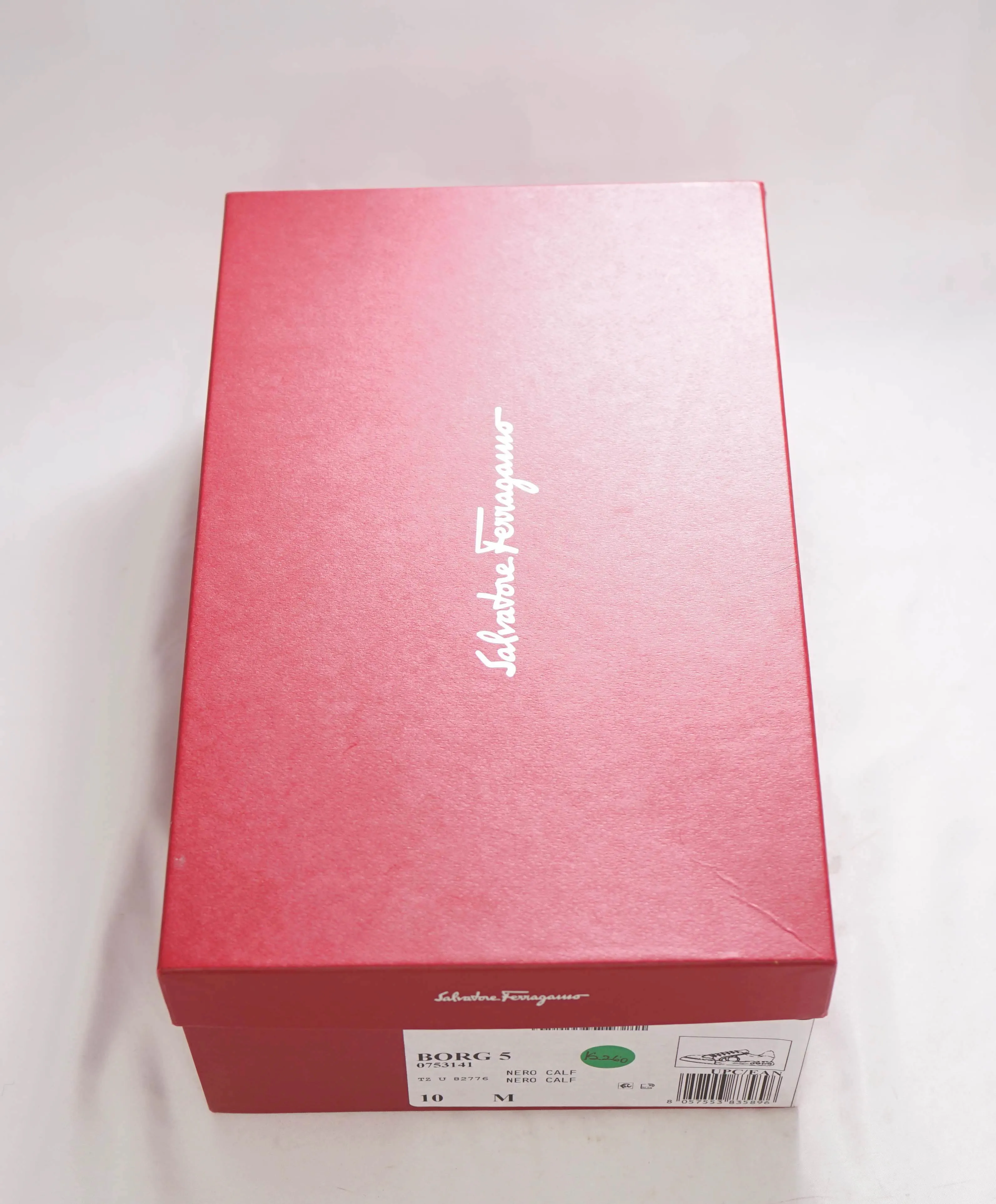 $795 SALVATORE FERRAGAMO - *BORG 5* Black Gancini Sneaker - 10 M US