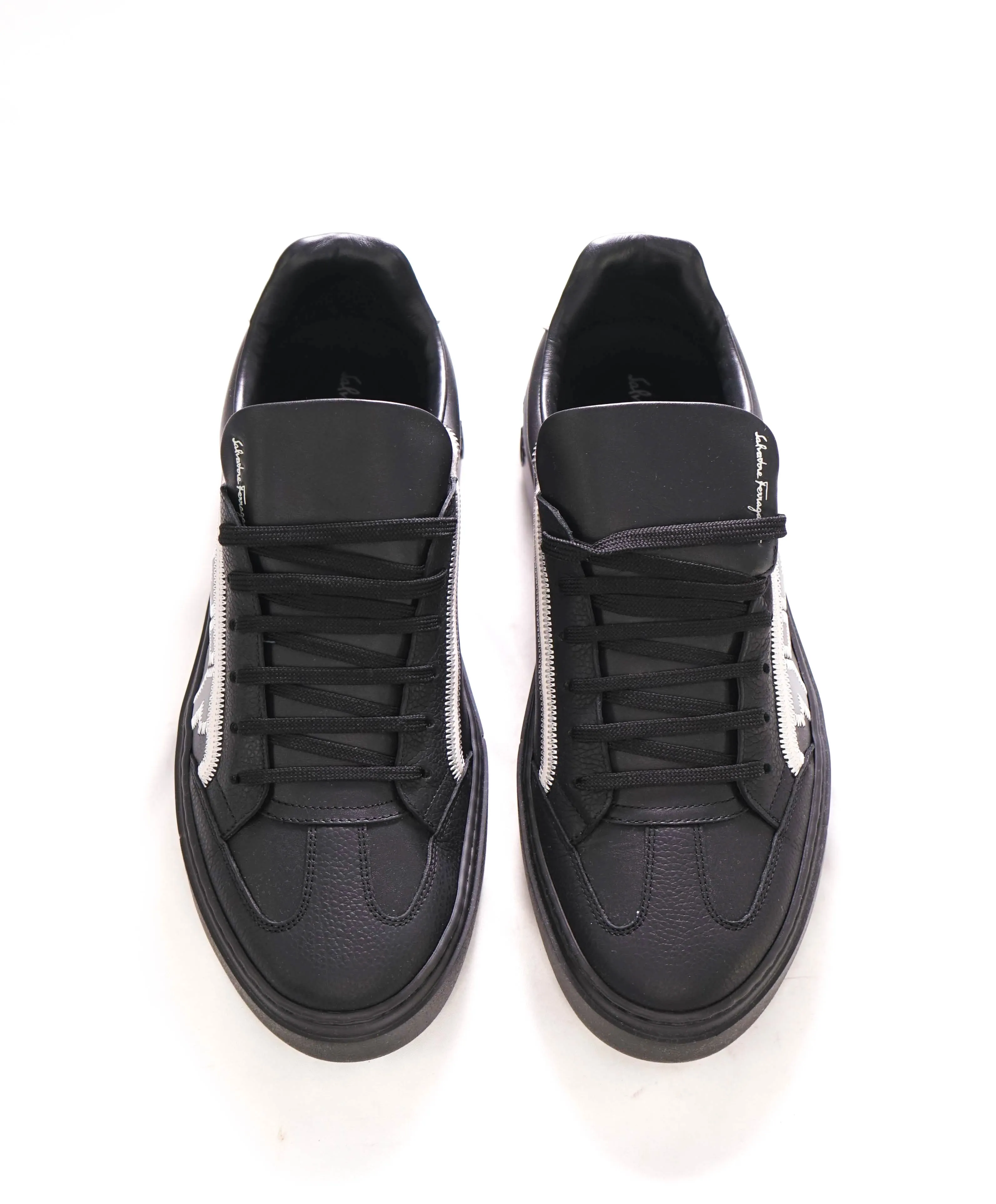 $795 SALVATORE FERRAGAMO - *BORG 5* Black Gancini Sneaker - 10 M US