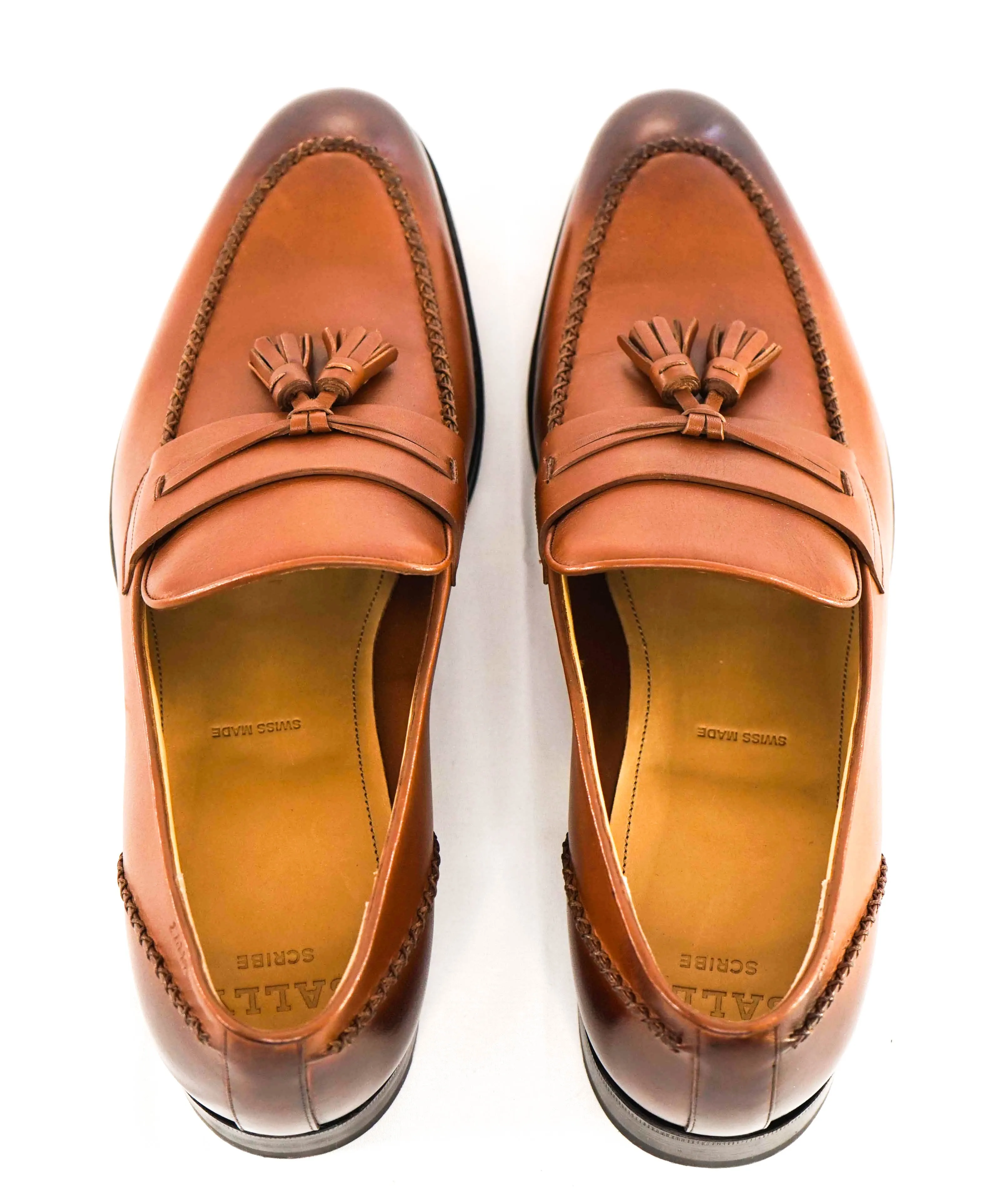 $800 BALLY - "SKENNY" Goodyear Welt SCRIBE Brown Tassel Loafer  - 10.5 US (9.5 UK)