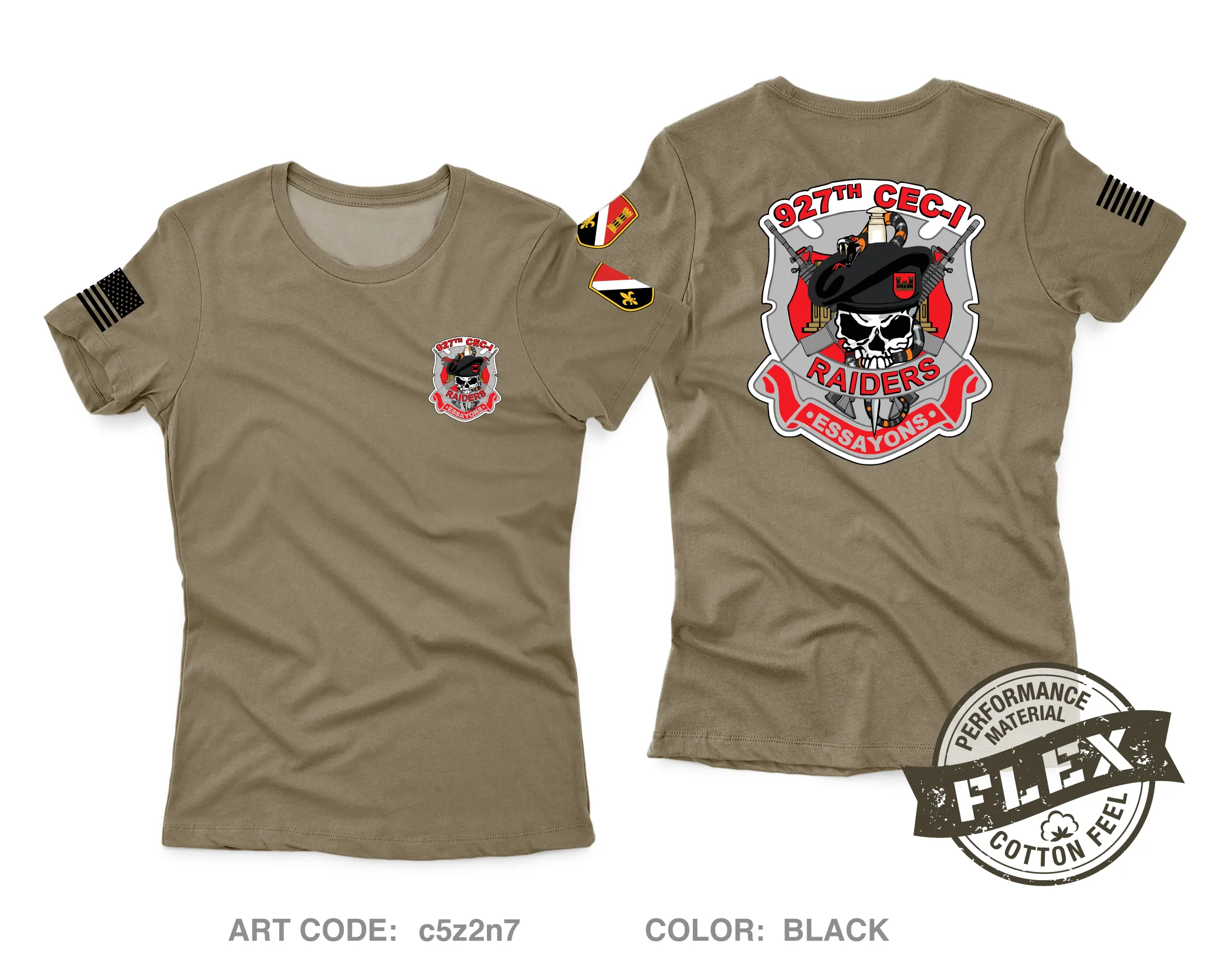 927th CEC-I Core Women's SS Flex Performance Tee - c5z2n7