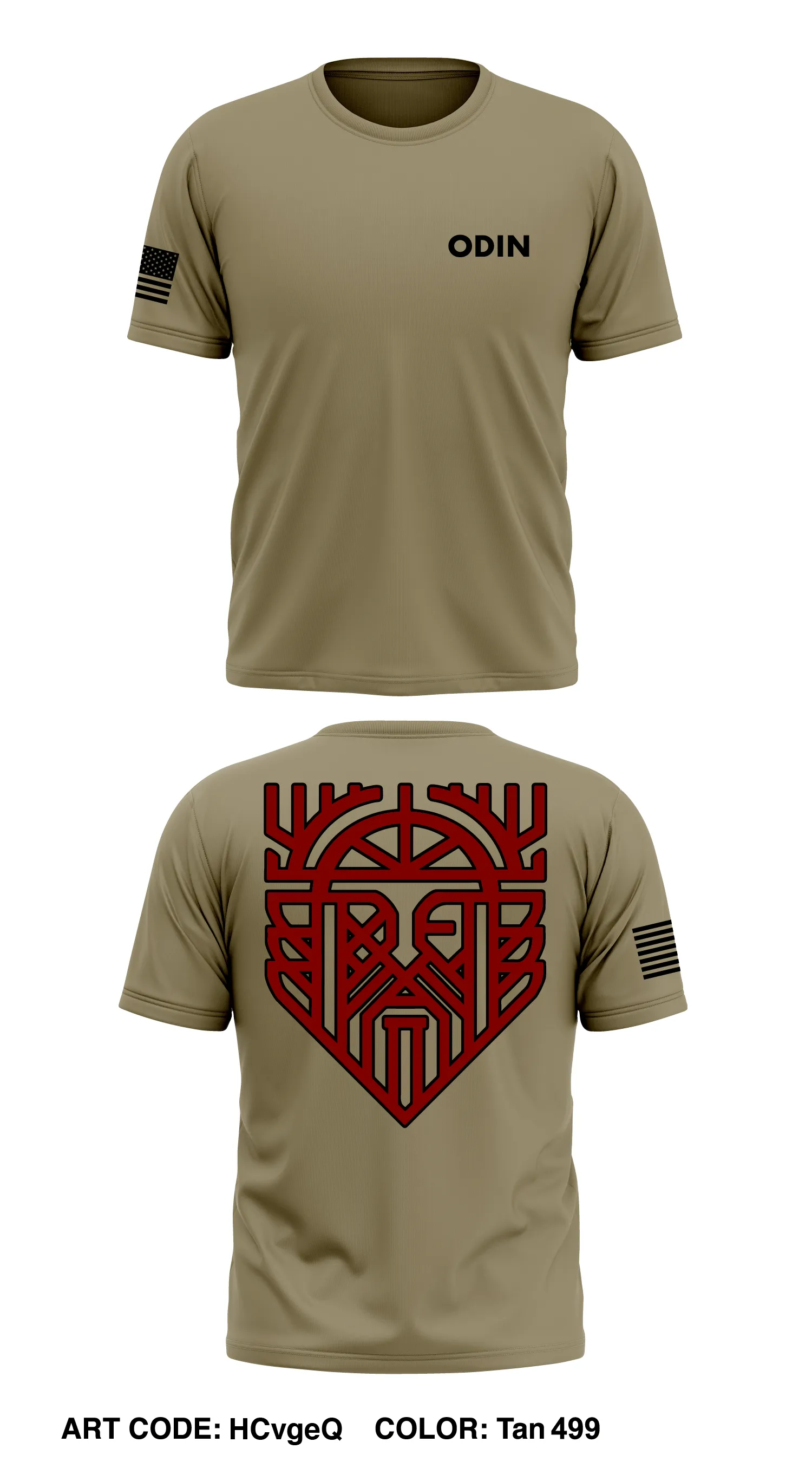 A Co “ODIN”, 127th AEB, 1st BCT Store 1 Core Men's SS Performance Tee - HCvgeQ