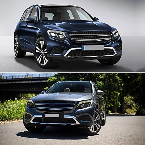 A&K Led Headlight Assembly for Mercedes Benz GLC250 W253 2016 2017 2018 2019 Driver and Passenger Side (Only Suitable for Benz with OEM Halogen Light)