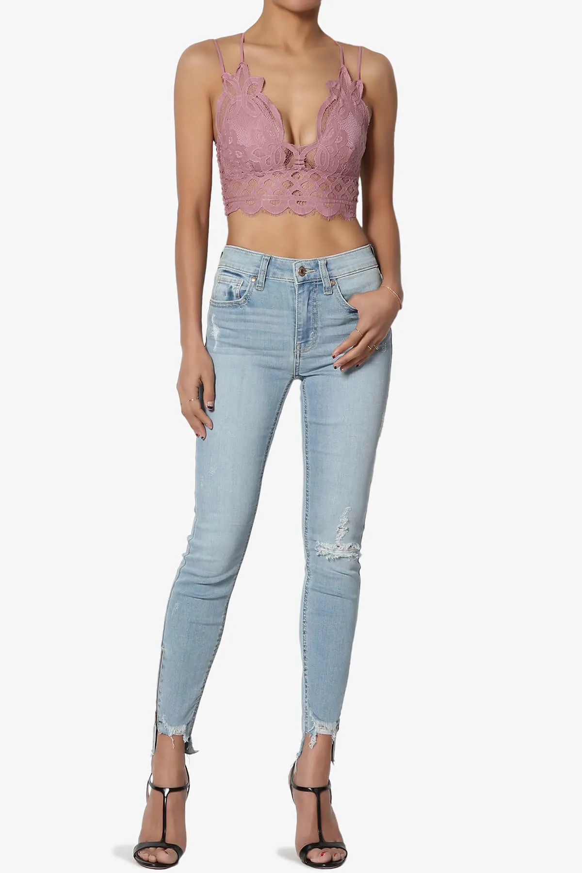 Adella Crochet Lace Bralette PLUS