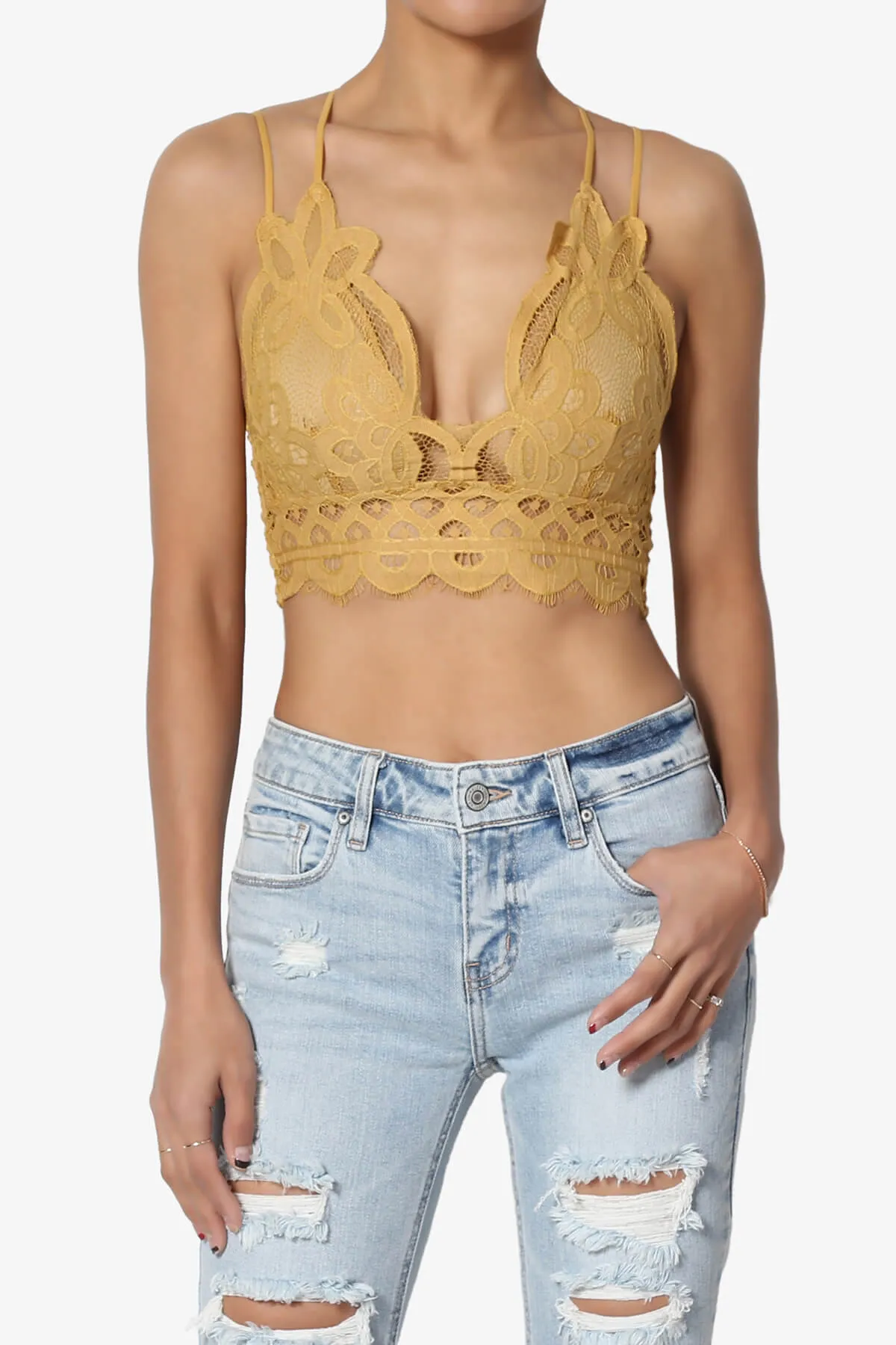 Adella Crochet Lace Bralette PLUS