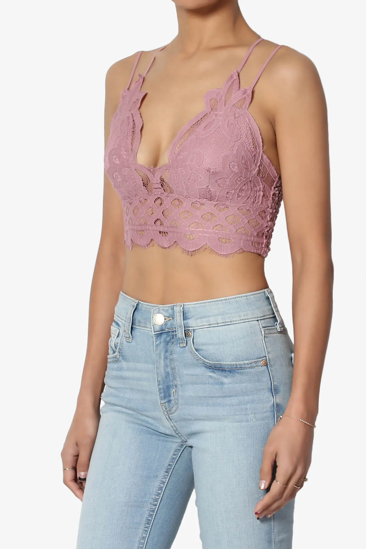 Adella Crochet Lace Bralette PLUS