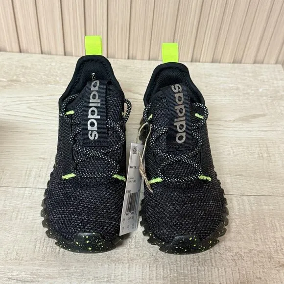 ADIDAS Kaptir 3.0 Unisex Kids Black Lucid Lemon' Athletic Shoes Size 11K