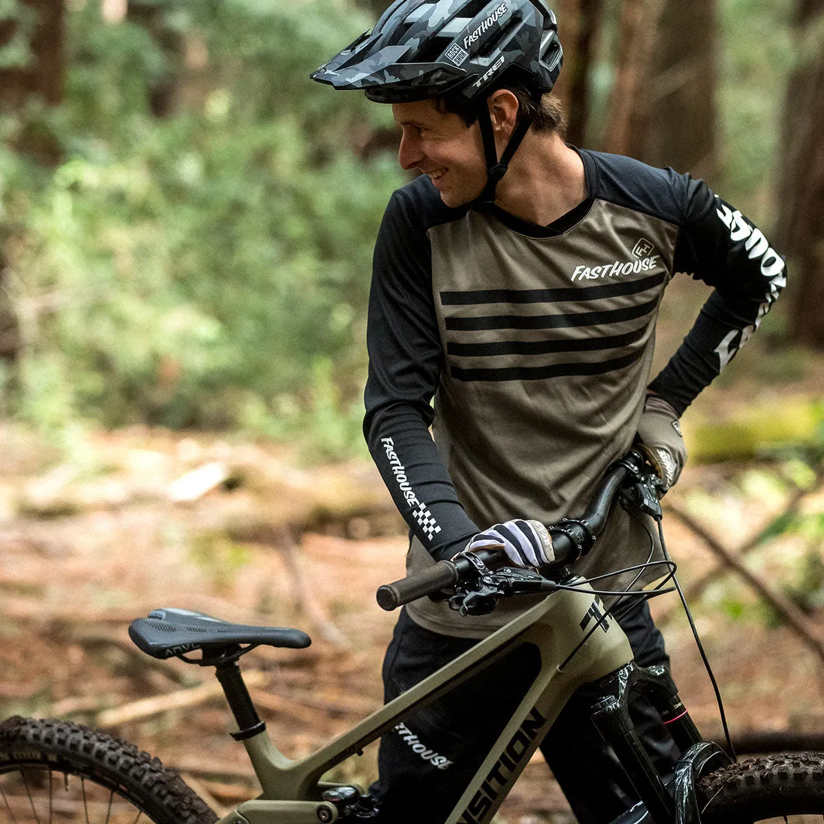 Alloy Stripe LS Jersey - Moss