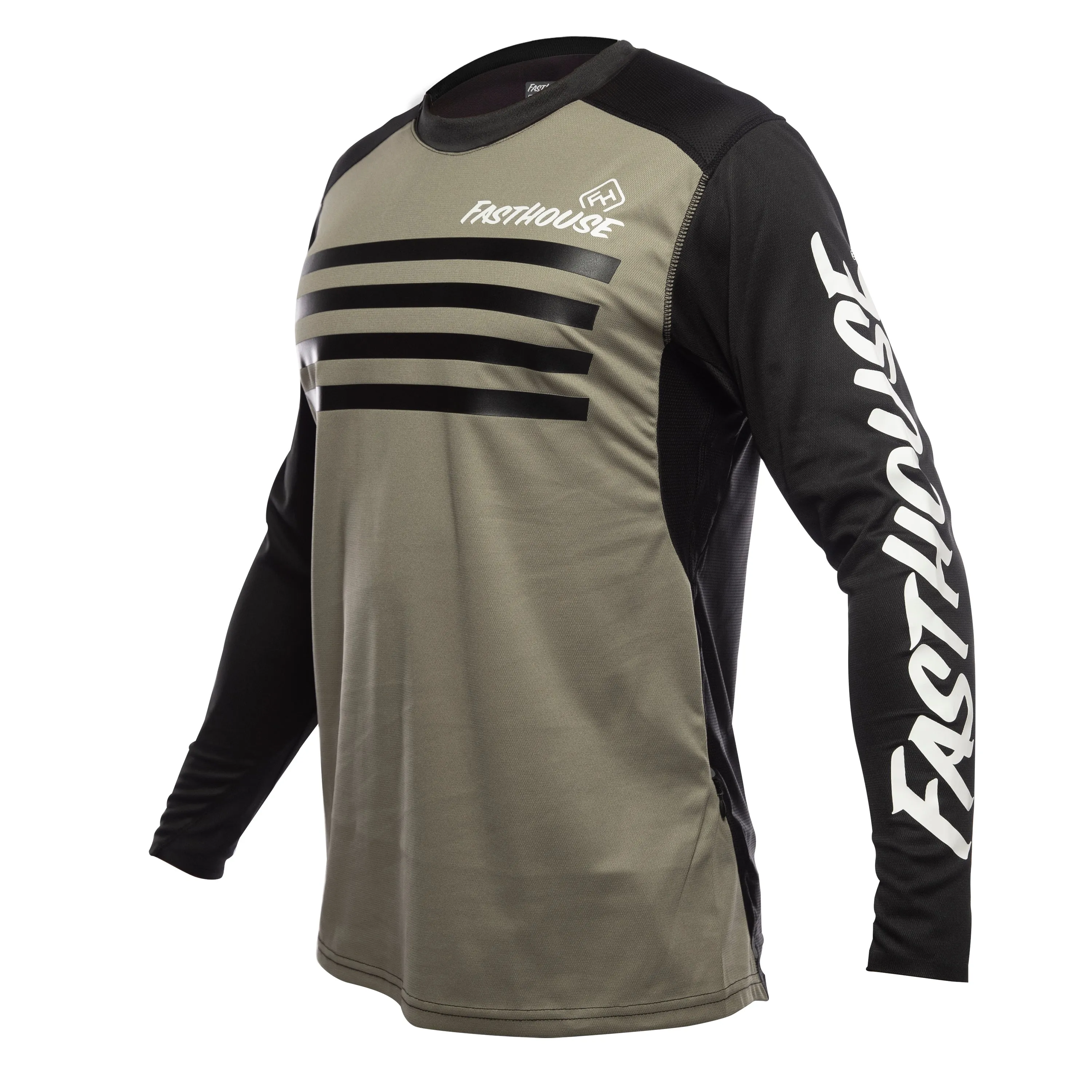Alloy Stripe LS Jersey - Moss