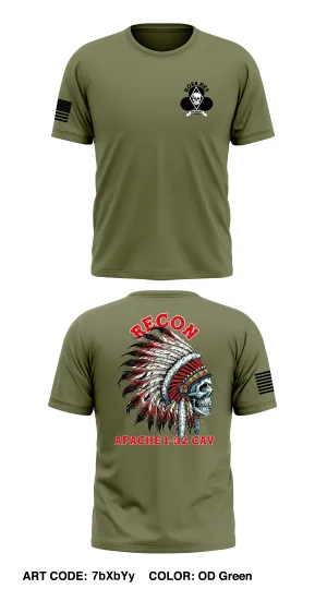 Alpha Troop, 1-32 CAV Store 1 Core Men's SS Performance Tee - 7bXbYy