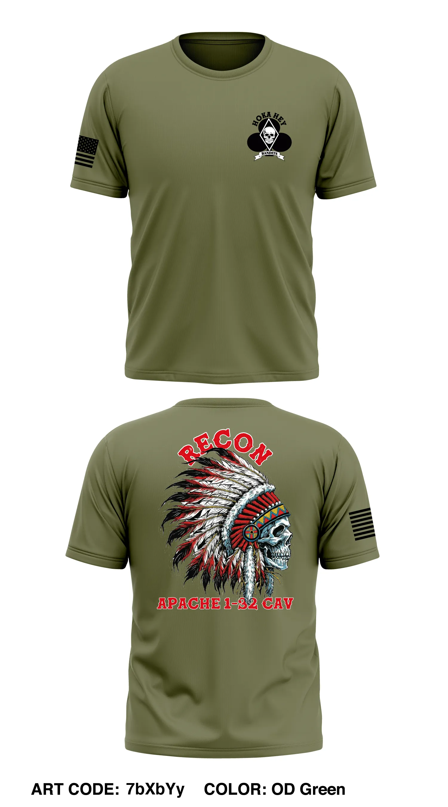Alpha Troop, 1-32 CAV Store 1 Core Men's SS Performance Tee - 7bXbYy