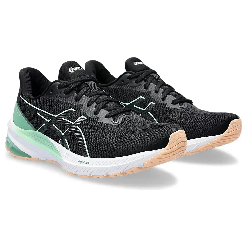 Asics GT 1000 12 Women's Black/Mint Tint (WIDE FIT D)