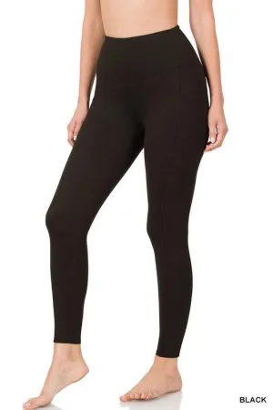 Athletic Super Soft Leggings in Black
