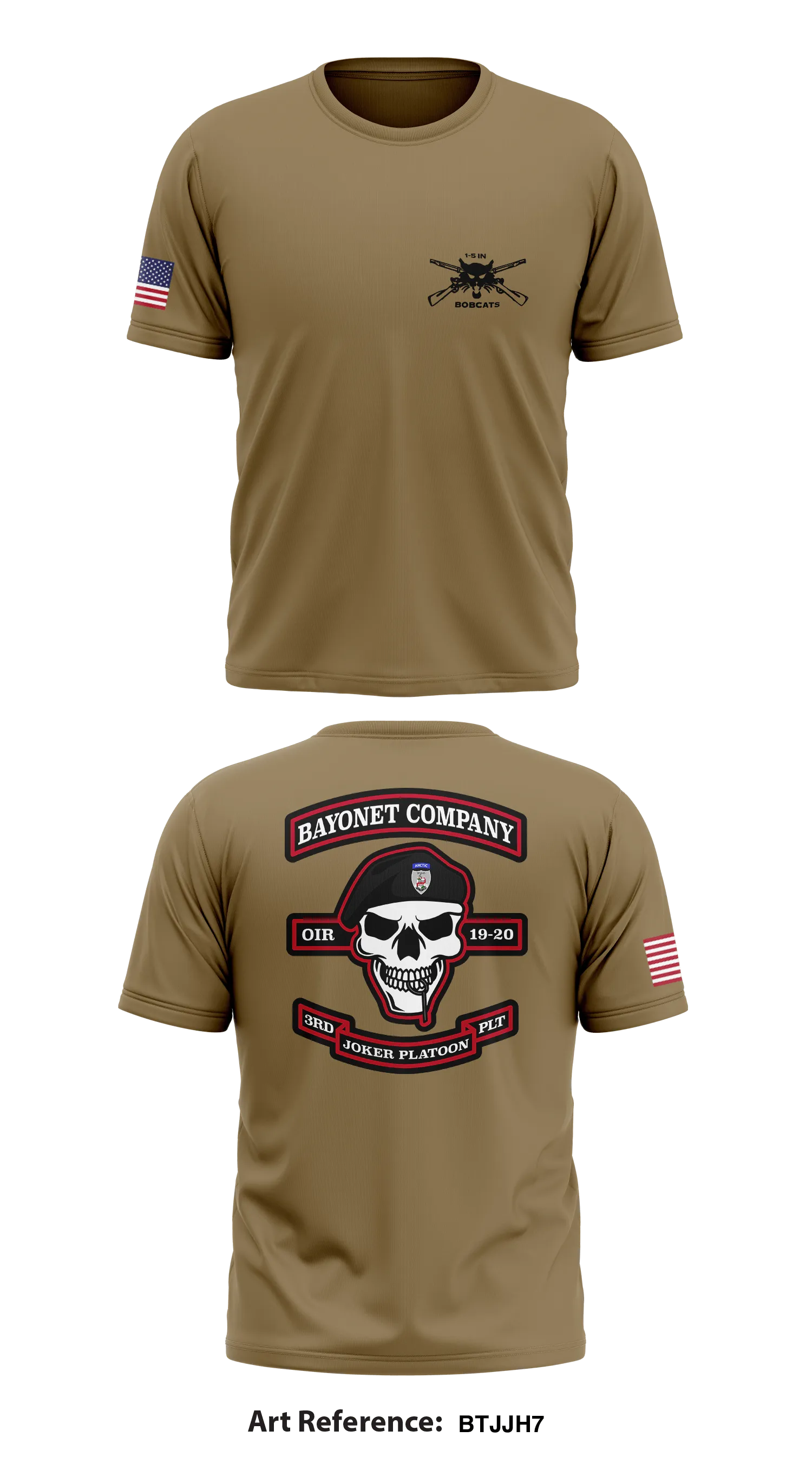 B Co 1-5 IN 1/25 SBCT Store 1 Core Men's SS Performance Tee - btjjH7
