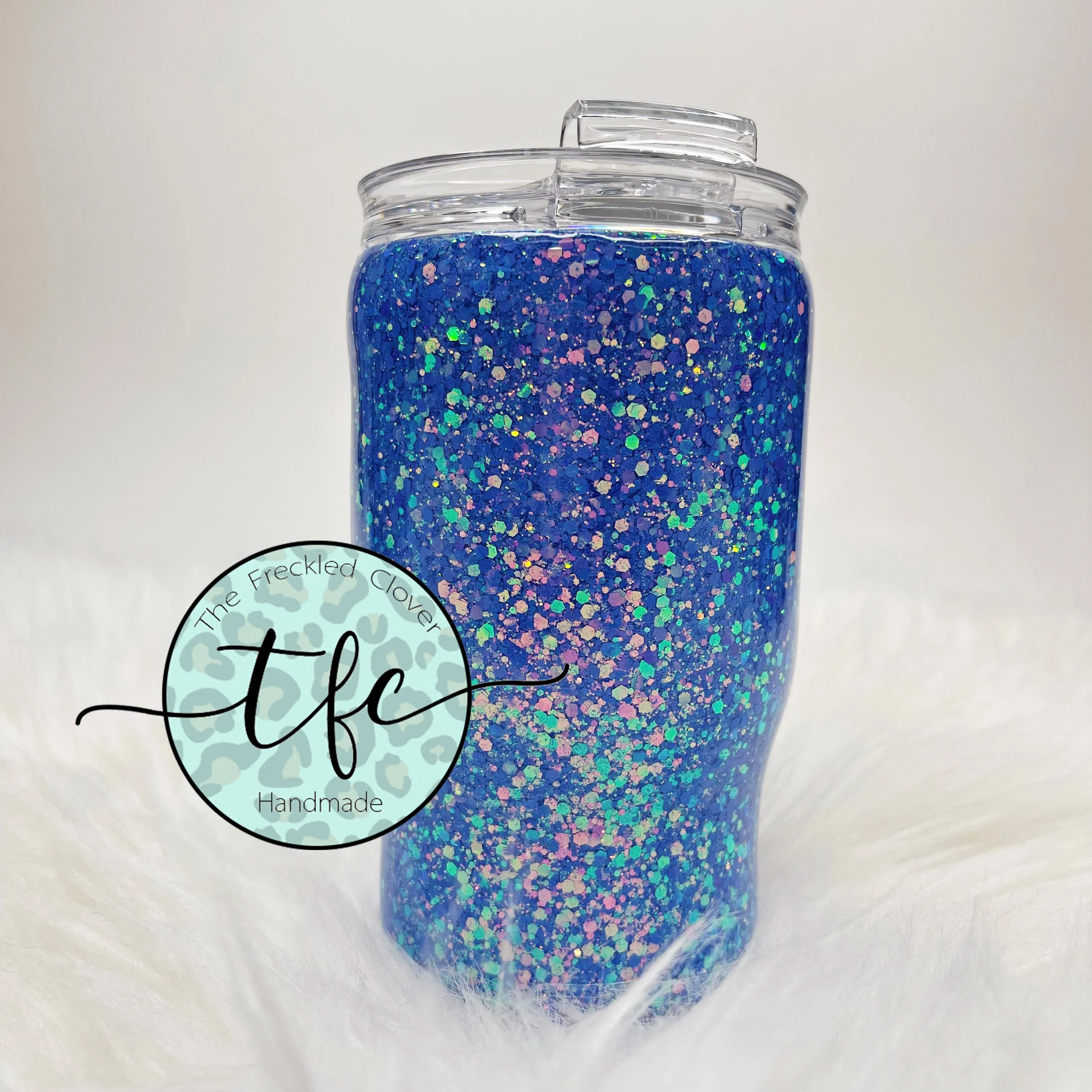 {Baby It's Cold Outside} Winter blue tumbler