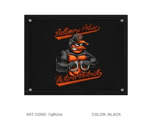 Baltimore Police Western District Banner Flag - 7qBUns