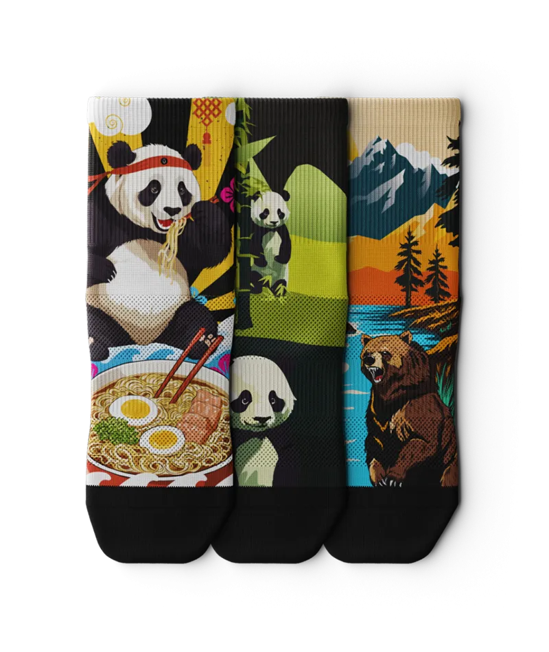 Bearonator Quarter Socks 3-Pack