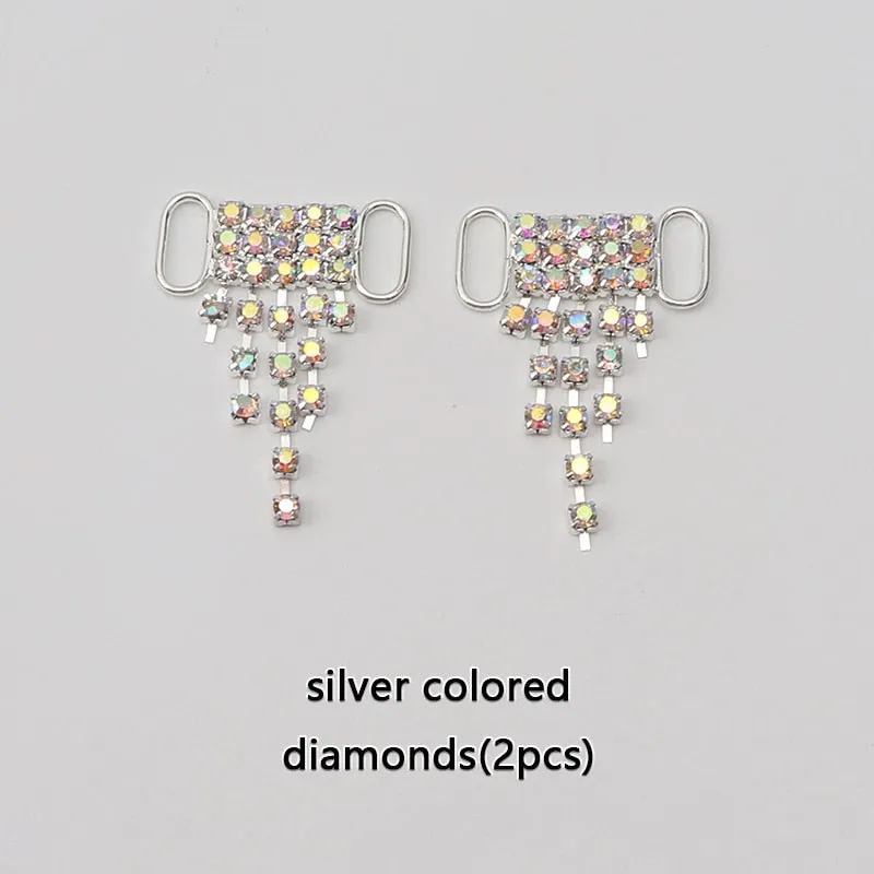 Beautiful Sparkling Crystal Shoelace Locks