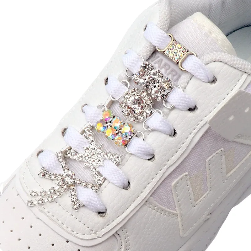Beautiful Sparkling Crystal Shoelace Locks