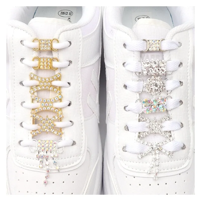 Beautiful Sparkling Crystal Shoelace Locks