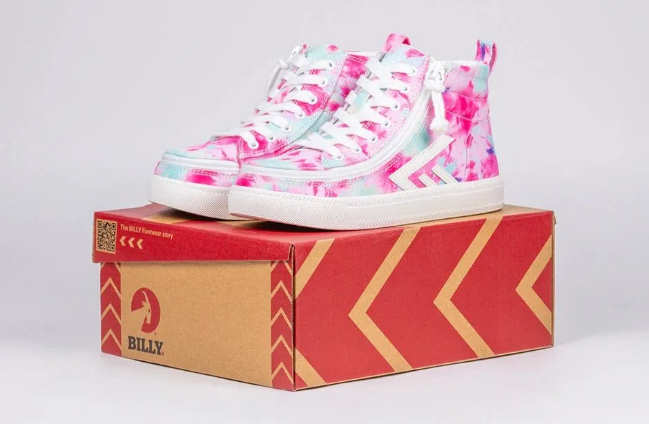 BILLY FOOTWEAR - Pink Watercolor CS High Tops 2.0