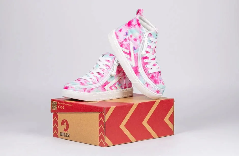 BILLY FOOTWEAR - Pink Watercolor CS High Tops 2.0