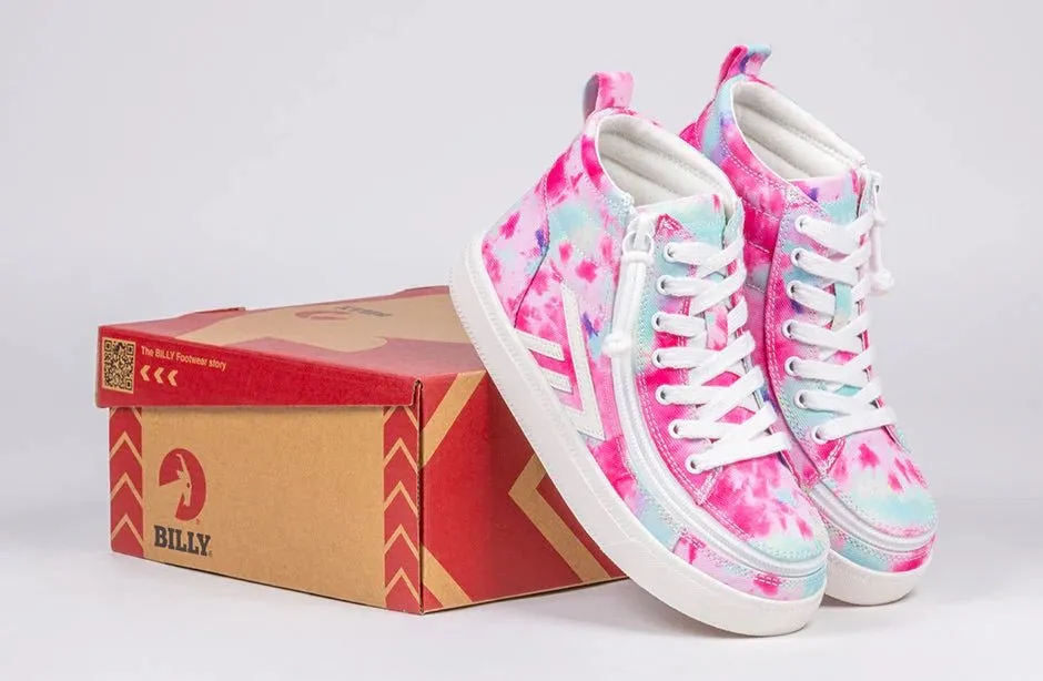 BILLY FOOTWEAR - Pink Watercolor CS High Tops 2.0
