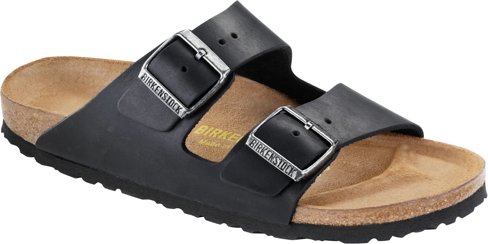 Birkenstock Arizona Black - Oiled Leather Regular