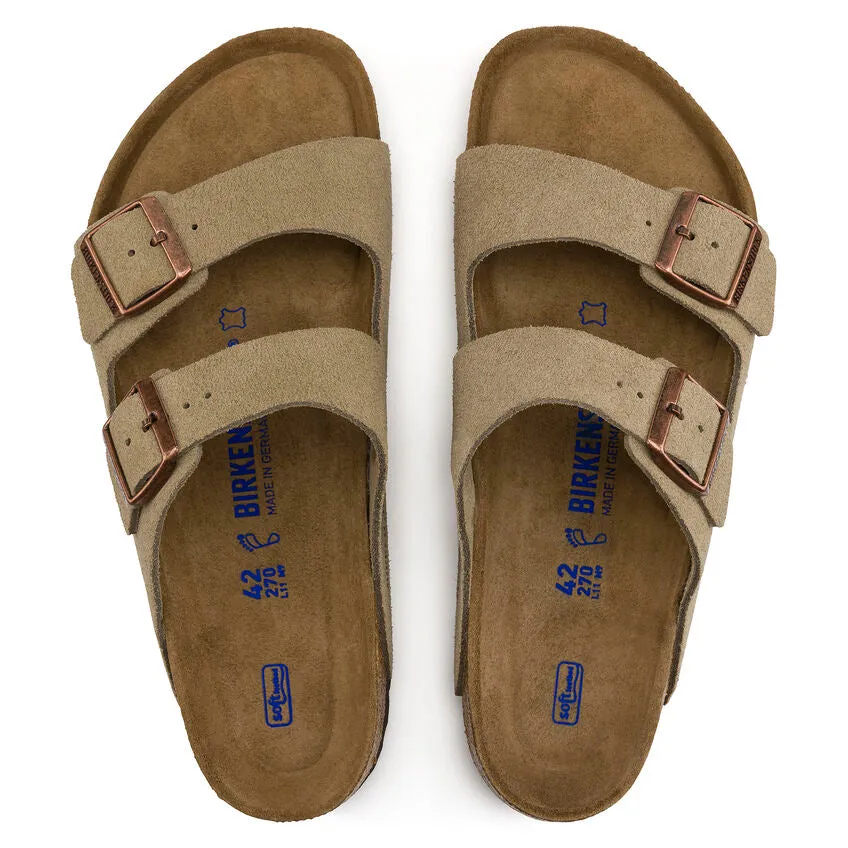 BIRKENSTOCK- ARIZONA SOFT FOOTBED SUEDE LEATHER SANDAL