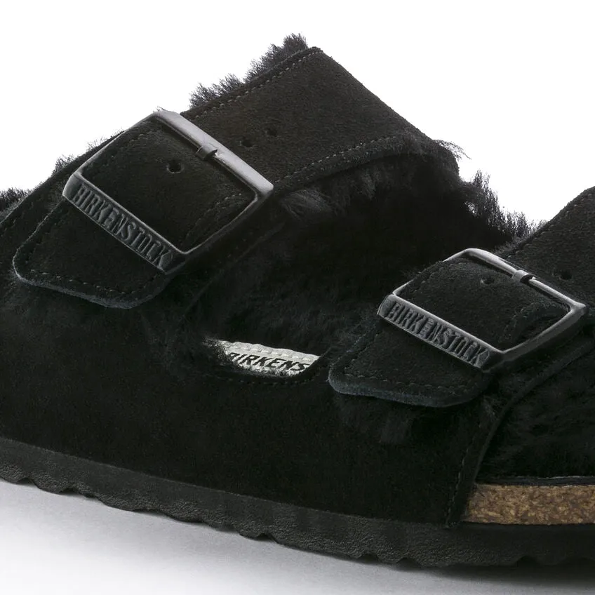 Birkenstock Arizona Suede Leather Narrow Fit Black