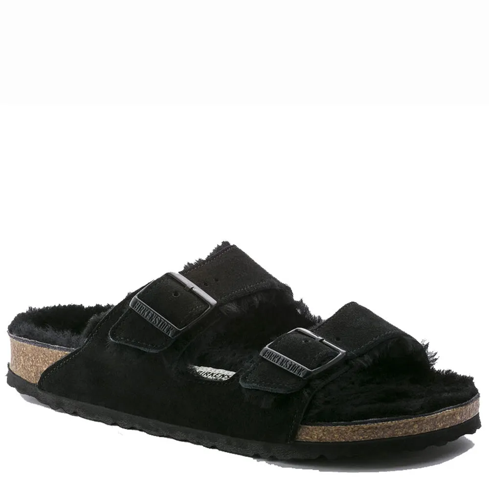 Birkenstock Arizona Suede Leather Narrow Fit Black