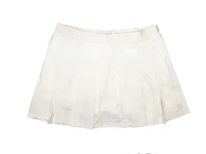 BOAST Women's White/White Leaf Pleated Court Tennis Skirt $88 NEW