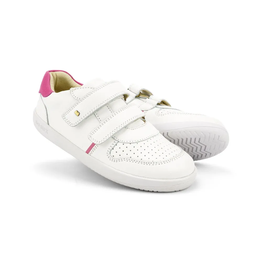 Bobux KP Riley White   Pink Trainers