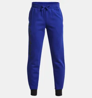 Boys' UA Rival Fleece Script Joggers