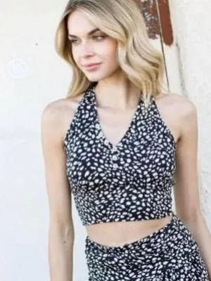 Bralette with Button Detail