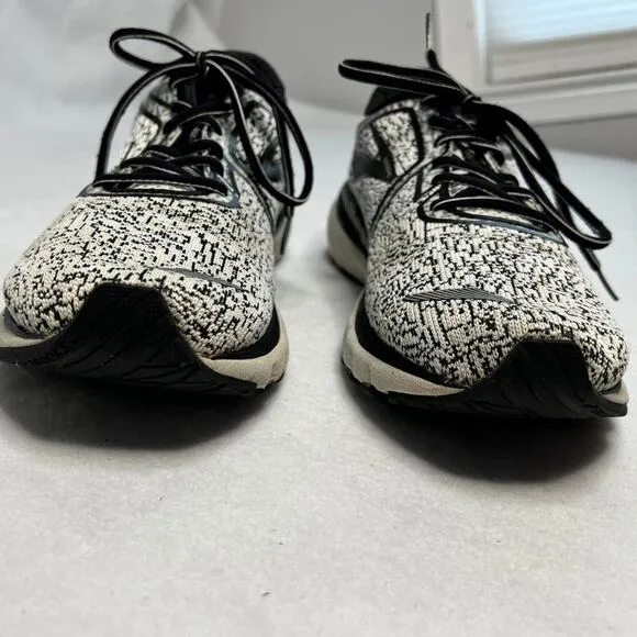 Brooks Mens Adrenaline 20 Running Shoes White Black Size 11.5 D Medium