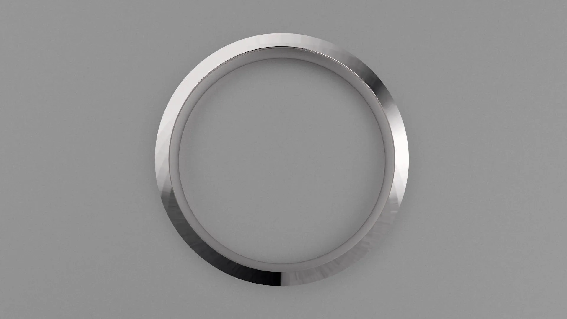 Brushed Sterling Silver 3mm Single V Groove Wedding Band
