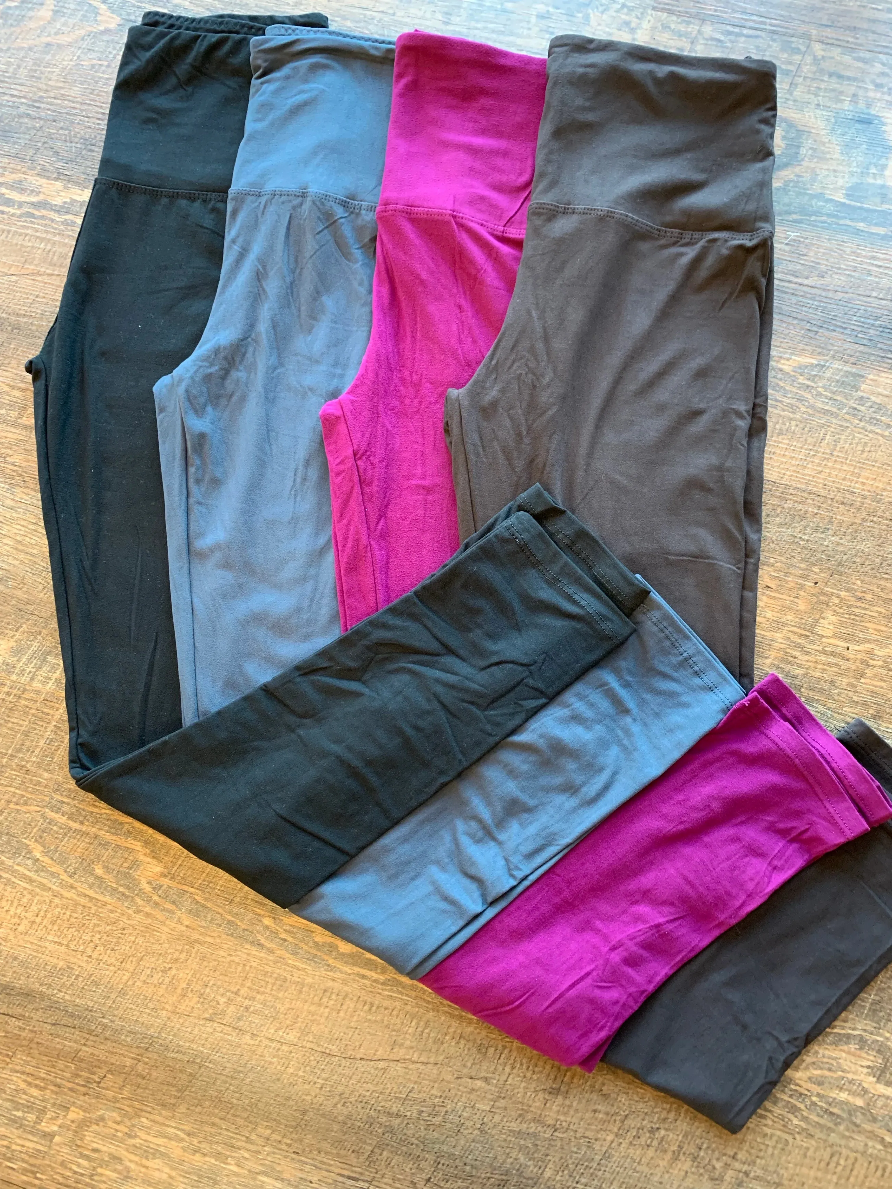 buttery-soft yoga waist leggings | 5 colors | one size   one size xl