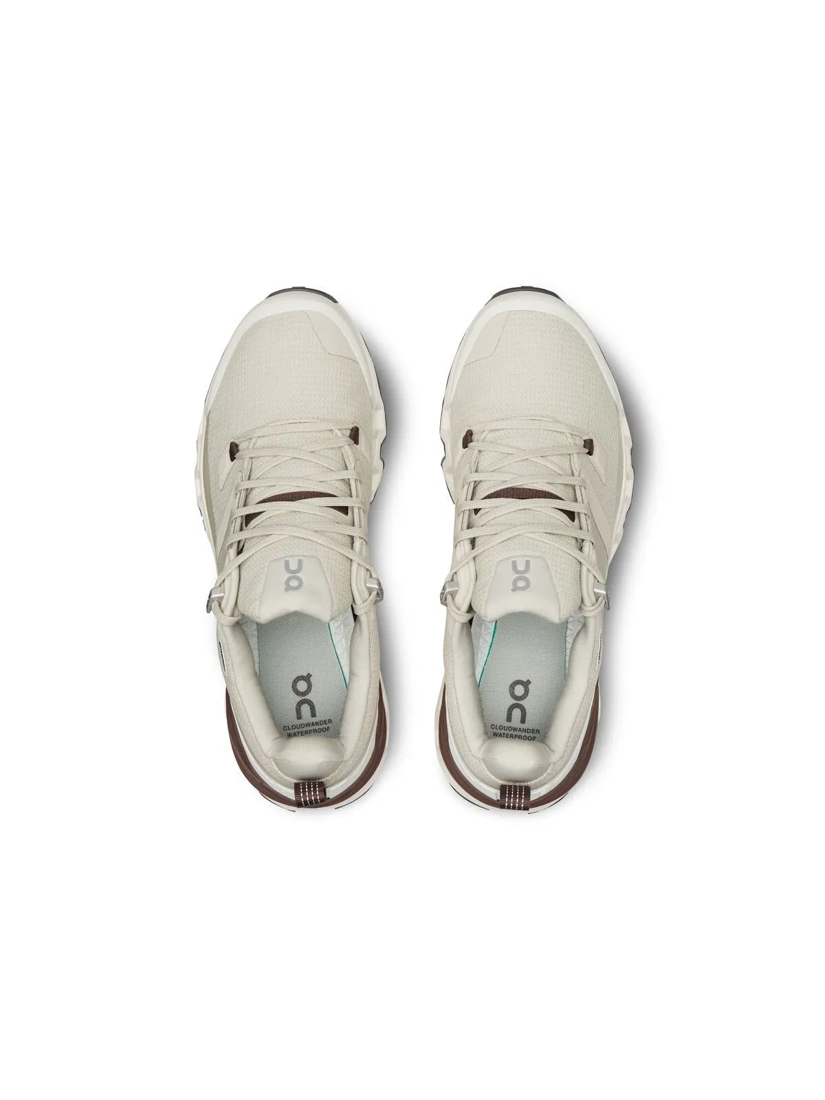 Buty trailowe damskie ON RUNNING Cloudwander Waterproof beżowe