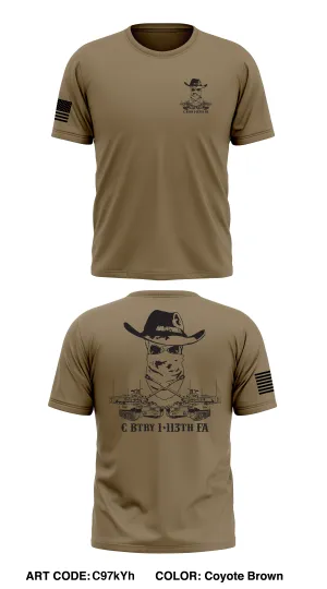 C Btry 1-113th FA Store 1 Core Men's SS Performance Tee - C97kYh
