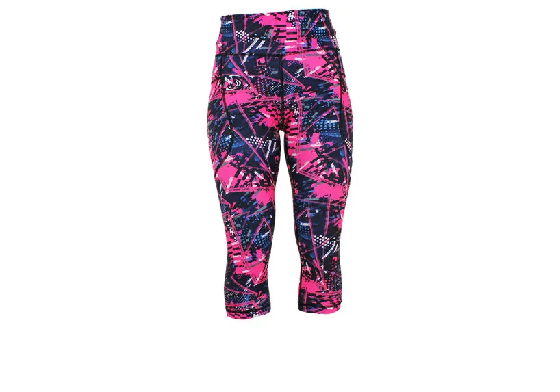 Capri Pink Punk leggings with pockets