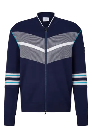 Charles Racing Knit Zip-Up Jacket