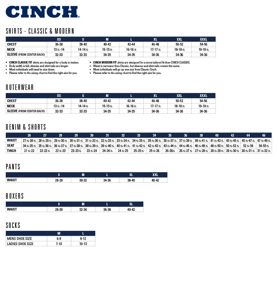 Cinch Mens Athletic Tee