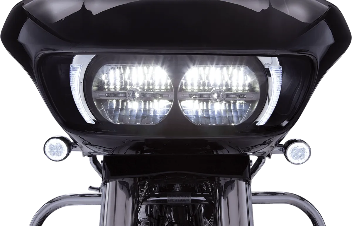 Ciro 45250 Fang Headlight Bezel - Chrome
