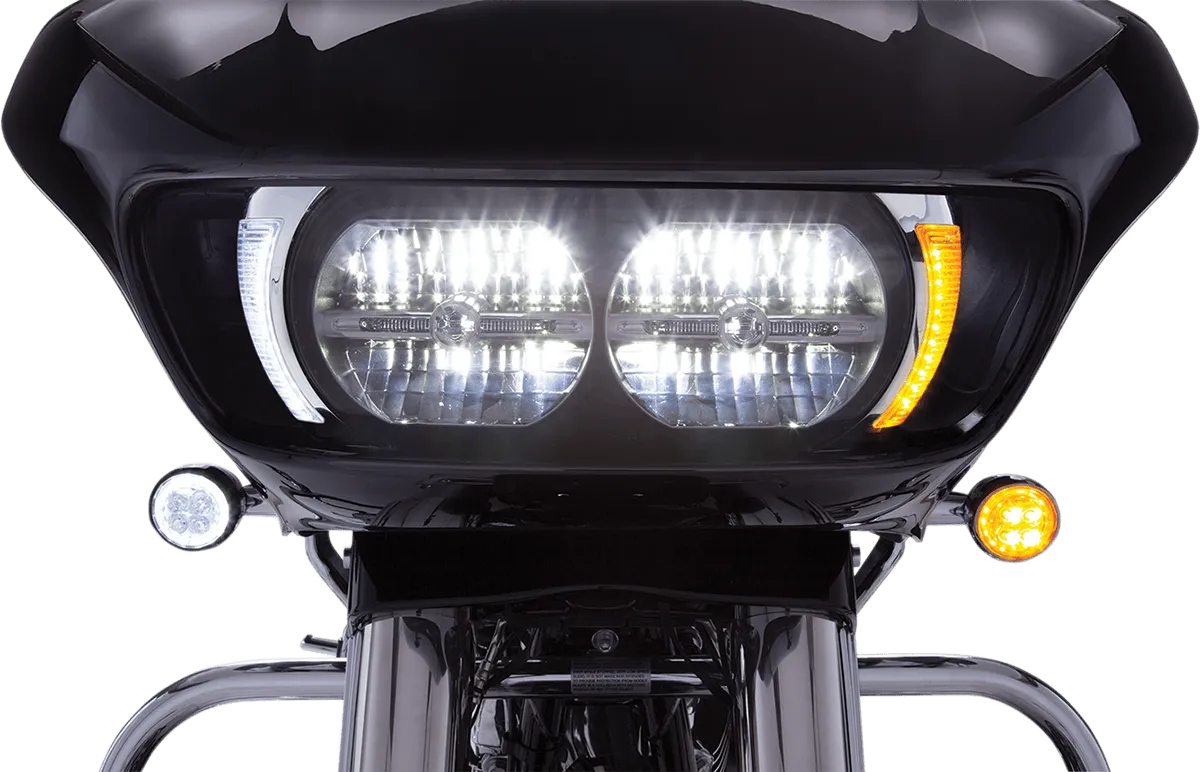 Ciro 45250 Fang Headlight Bezel - Chrome