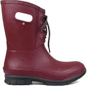 CL72103-6-Burgandy Boots Bogs "Amanda" Lace Up