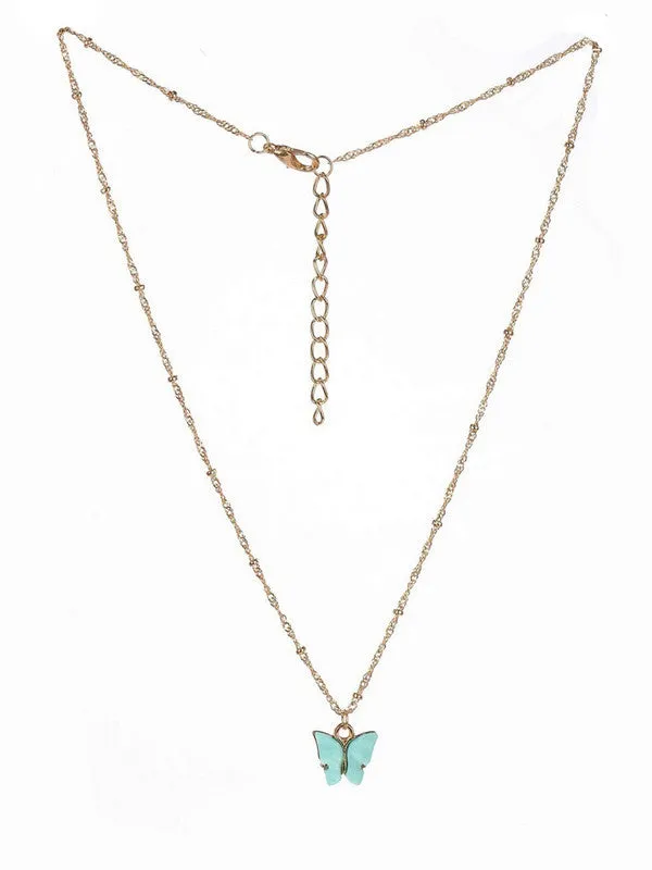 Combo of 2 White and Blue Mariposa Pendant